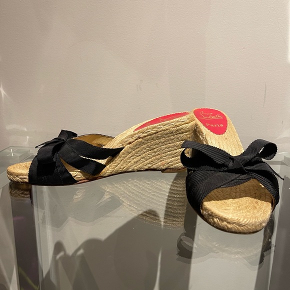 Christian Louboutin. Tiburon wedge espadrilles. Size 38 - Picture 2 of 3